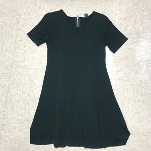 Dark green shift t shirt dress